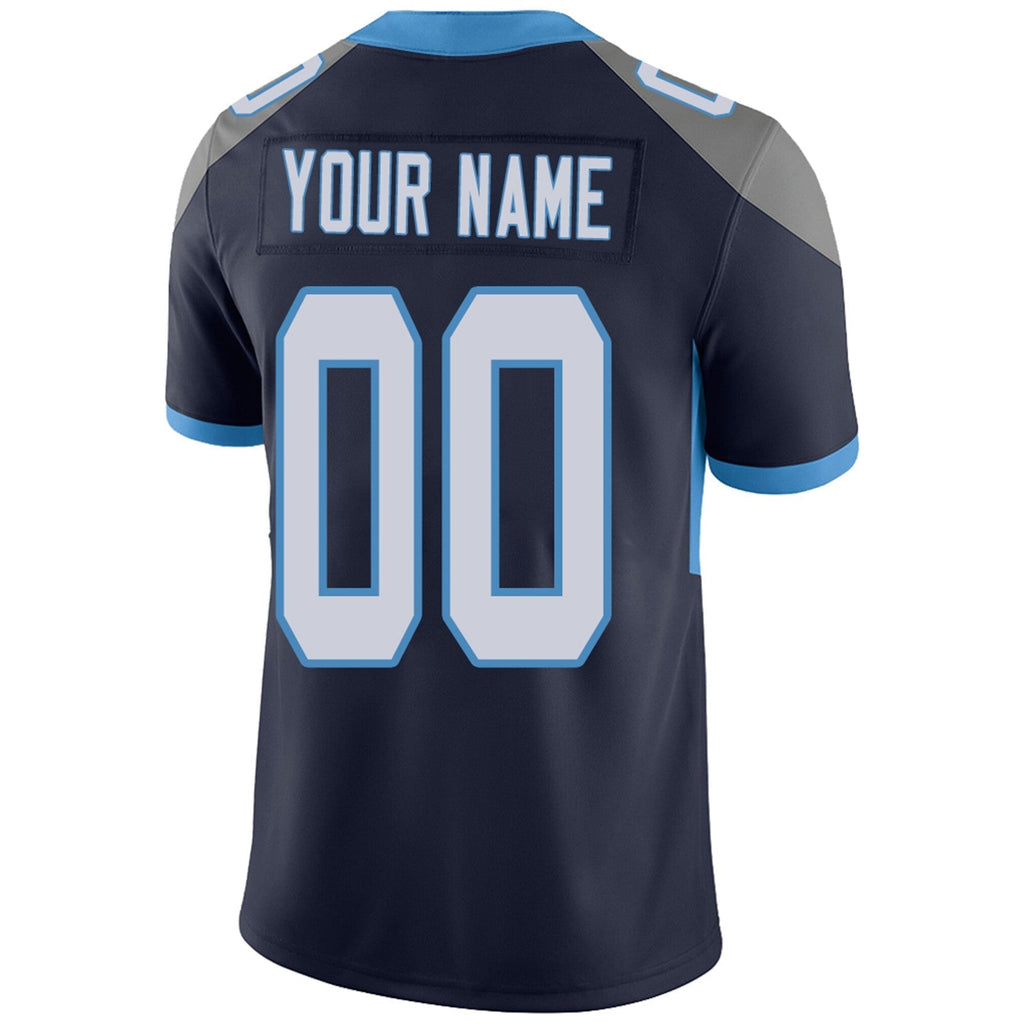 Custom Navy TEN Football Shirt Top