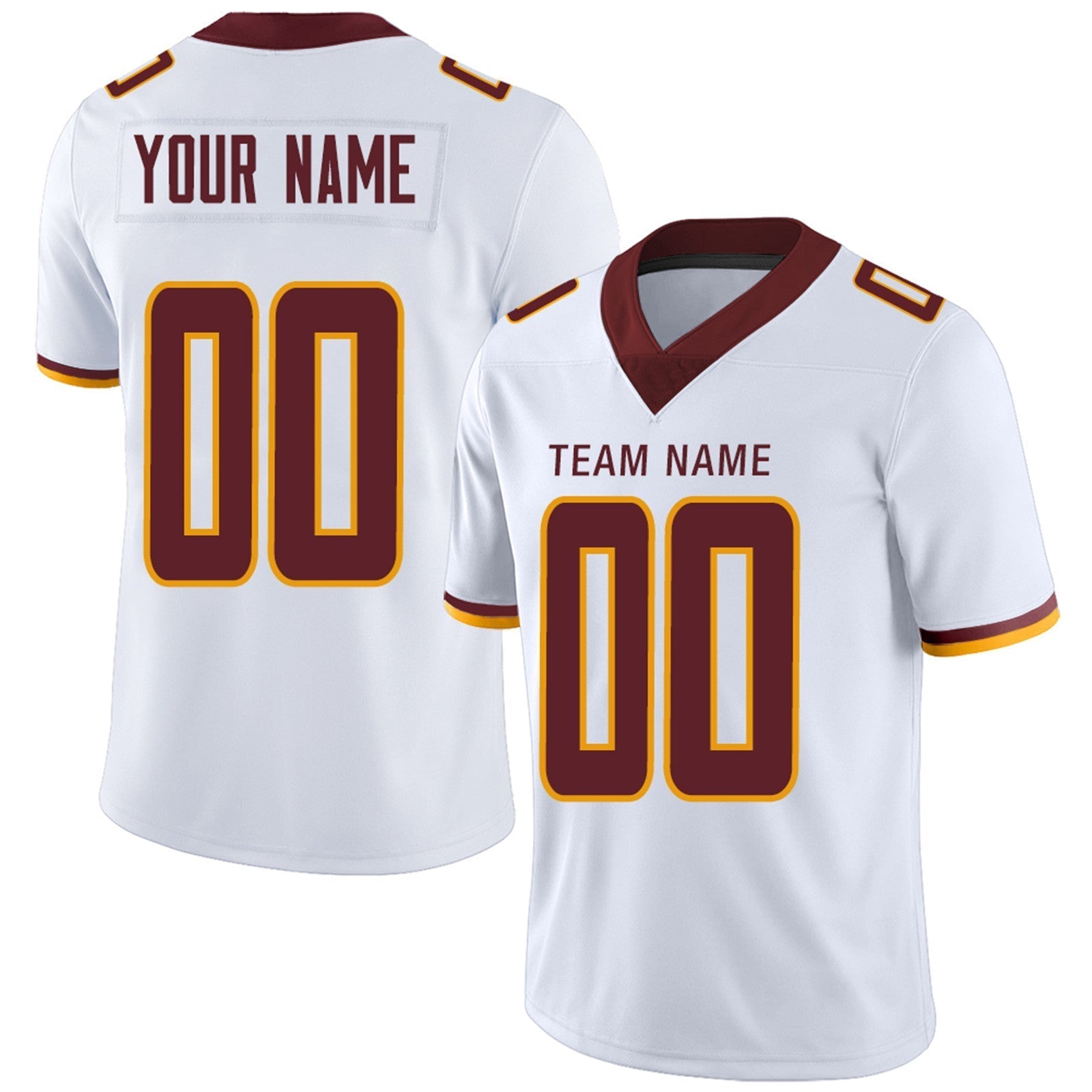 Custom Burgundy Football Shirt Top
