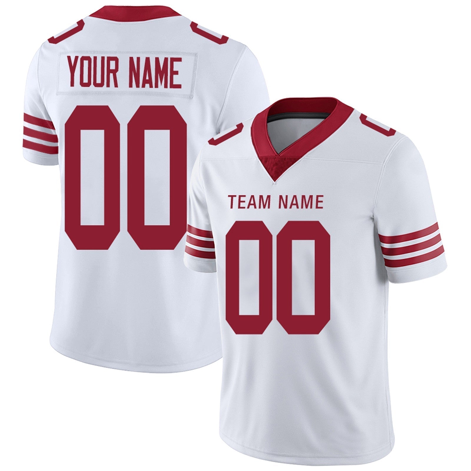 Custom Red SF Football Shirt Top