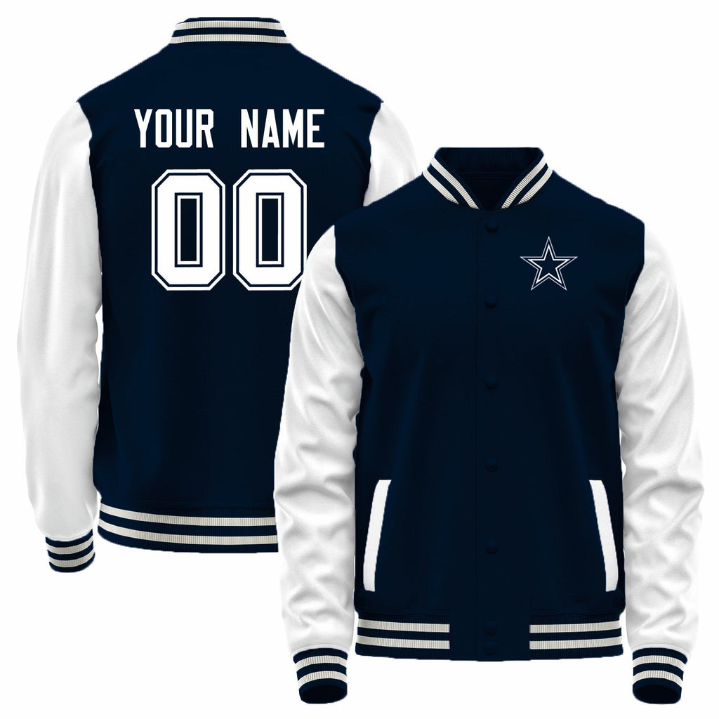 Custom White DAL Football Shirt Top