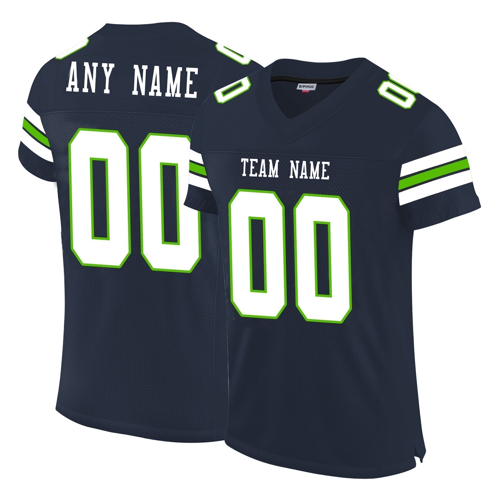 Custom Navy SEA Football Shirt Top