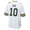 Custom #10 White GB Football Shirt Top