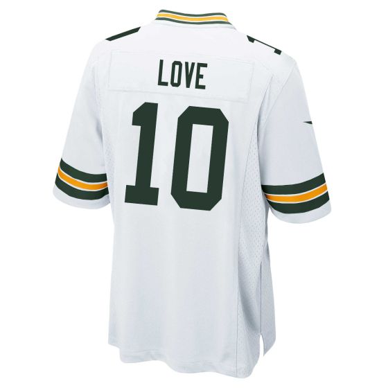 Custom #10 White GB Football Shirt Top