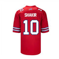Custom #10 Red BUF Football Shirt Top