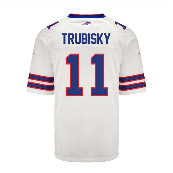 Custom #11 White BUF Football Shirt Top