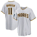 Custom #11 White 2024 SD Baseball Shirt Top
