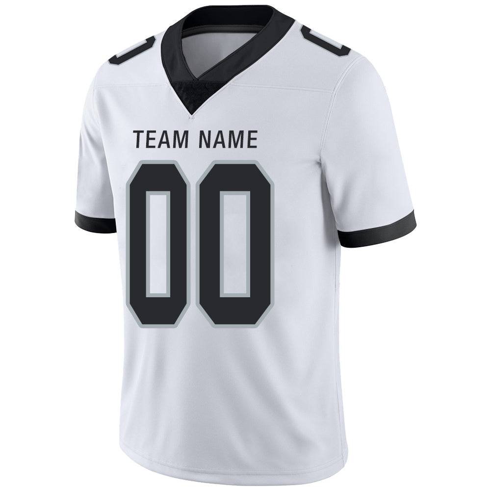 Custom White LV Football Shirt Top