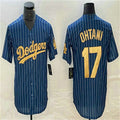 Custom #17 Blue LAD Baseball Shirt Top