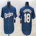 Custom #18 Navy LAD Baseball Shirt Top