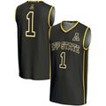 Custom #1 Black Basketball Shirt Top