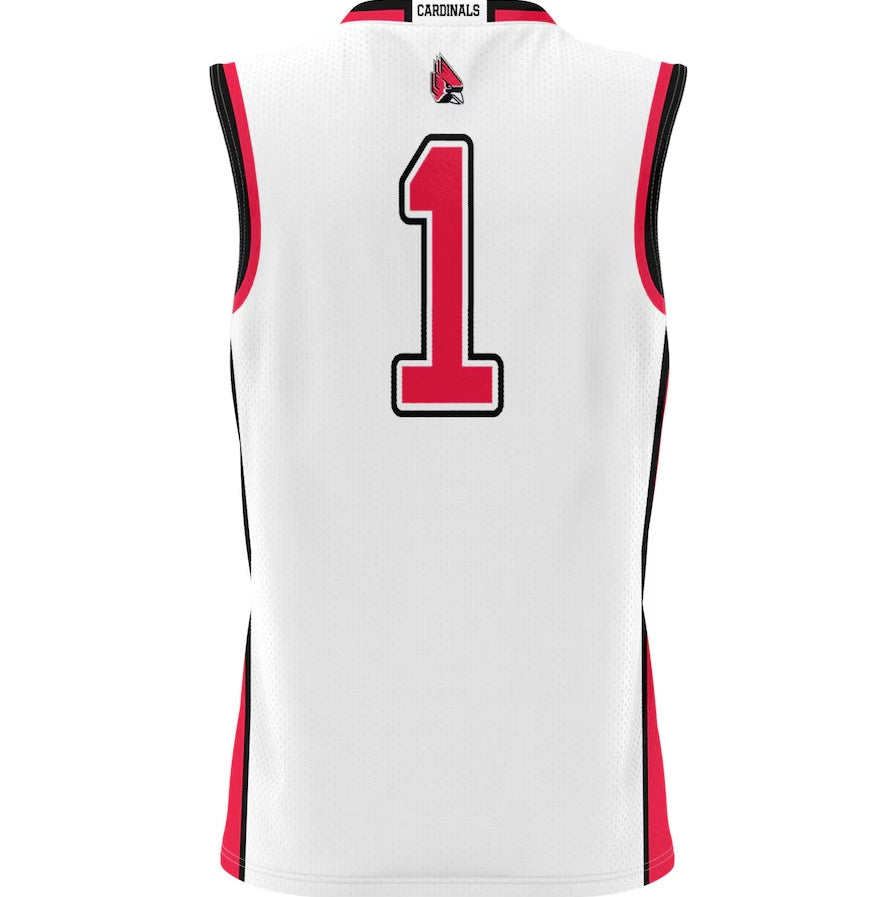 Custom #1 White Basketball Shirt Top