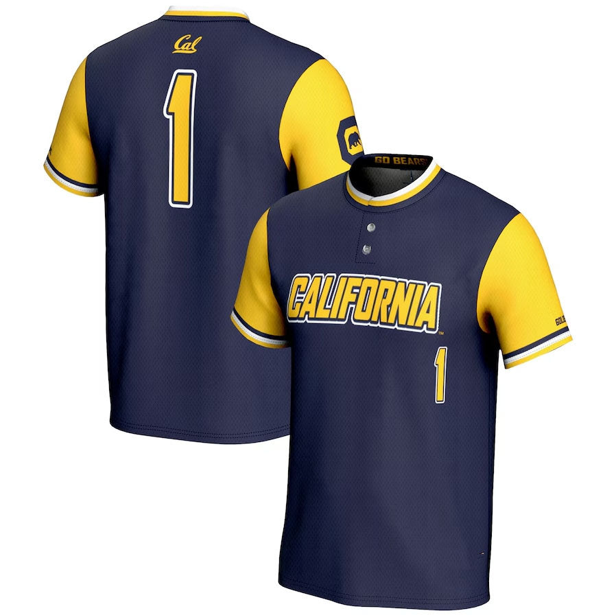 Custom #1 Navy College Shirt Top