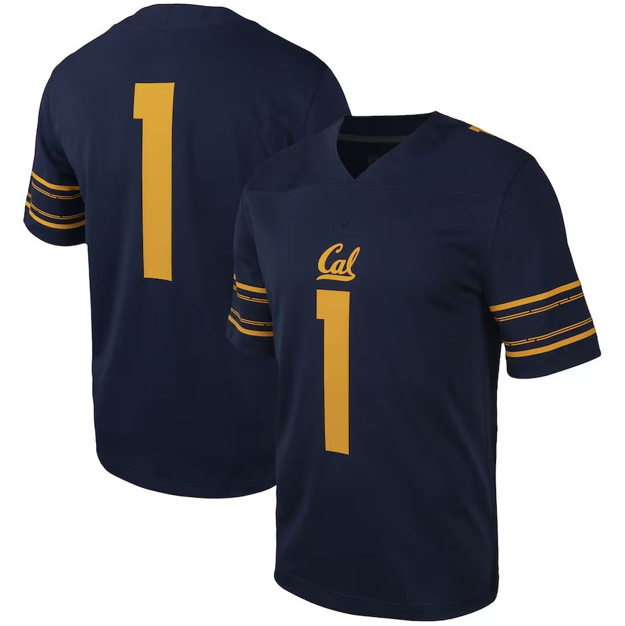 Custom #1 Navy CHI Football Shirt Top