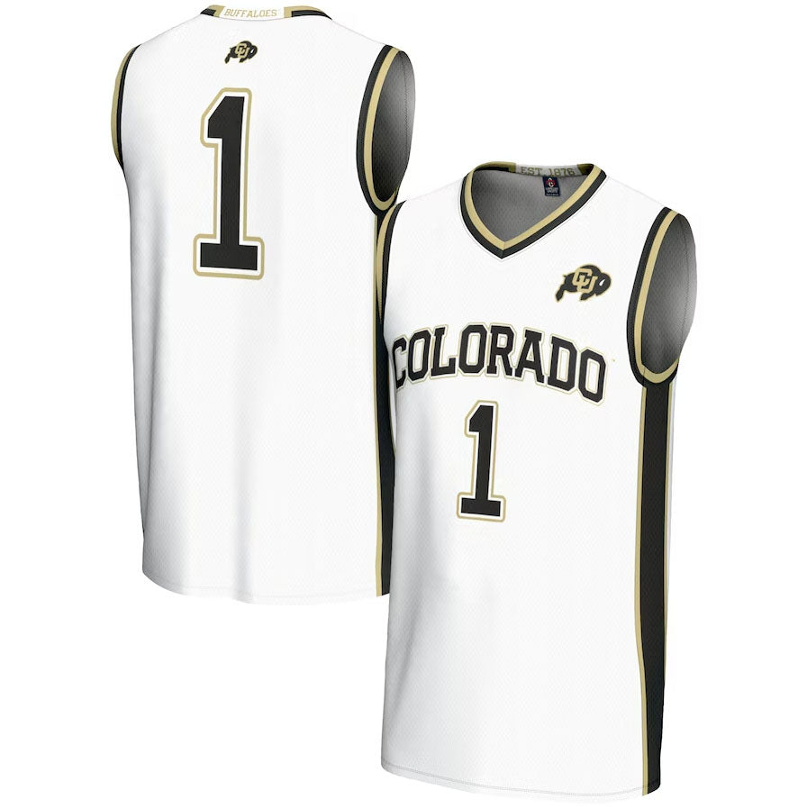 Custom #1 White Basketball Shirt Top