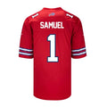Custom #1 Red BUF Football Shirt Top