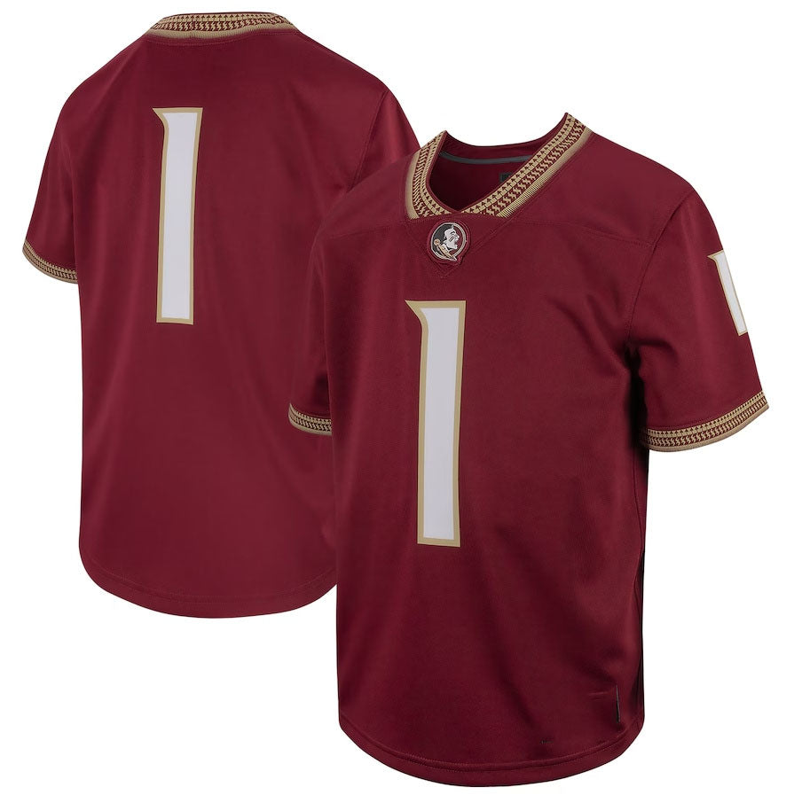 Custom #1 Garnet Football Shirt Top