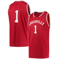 Custom #1 Red Retro Basketball Shirt Top