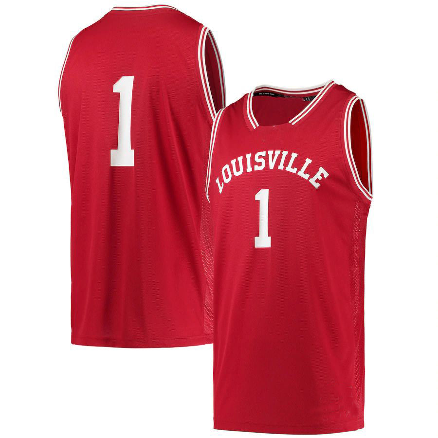 Custom #1 Red Retro Basketball Shirt Top