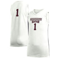 Custom #1 White Basketball Shirt Top
