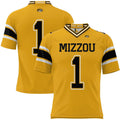 Custom #1 Gold Football Shirt Top
