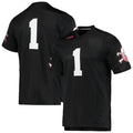 Custom #1 Black College Shirt Top