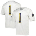 Custom #1 White Football Shirt Top