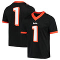 Custom #1 Black Football Shirt Top
