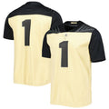 Custom #1 Gold Football Shirt Top