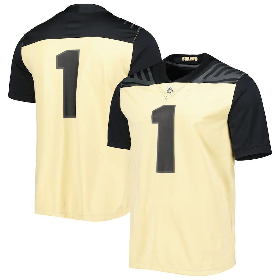 Custom #1 Gold Football Shirt Top