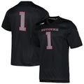 Custom #1 Black Football Shirt Top