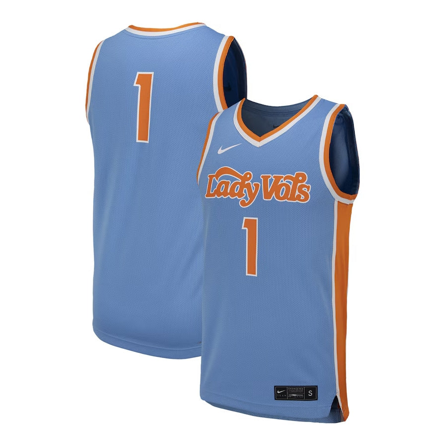 Custom #1 Light Blue Basketball Shirt Top