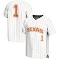 Custom #1 White Baseball Shirt Top