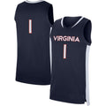 Custom #1 Navy CLE Basketball Shirt Top