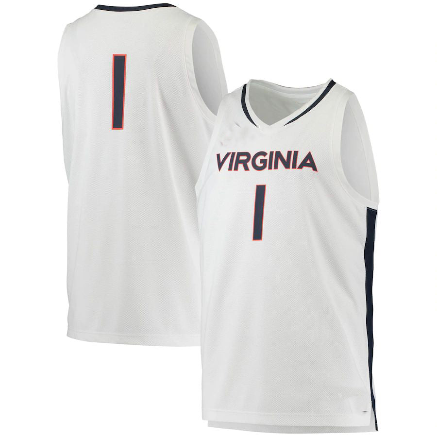 Custom #1 White CLE Basketball Shirt Top