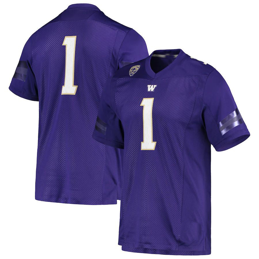 Custom #1 Purple Football Shirt Top