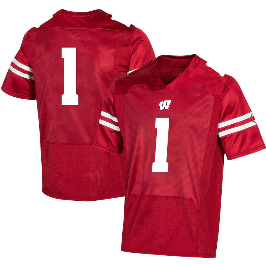 Custom #1 Red Football Shirt Top
