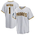 Custom #1 White 2024 SD Baseball Shirt Top