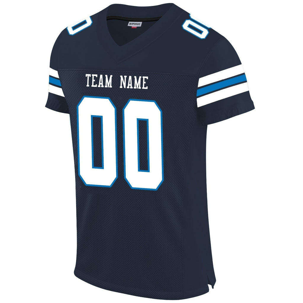 Custom Navy TEN Football Shirt Top