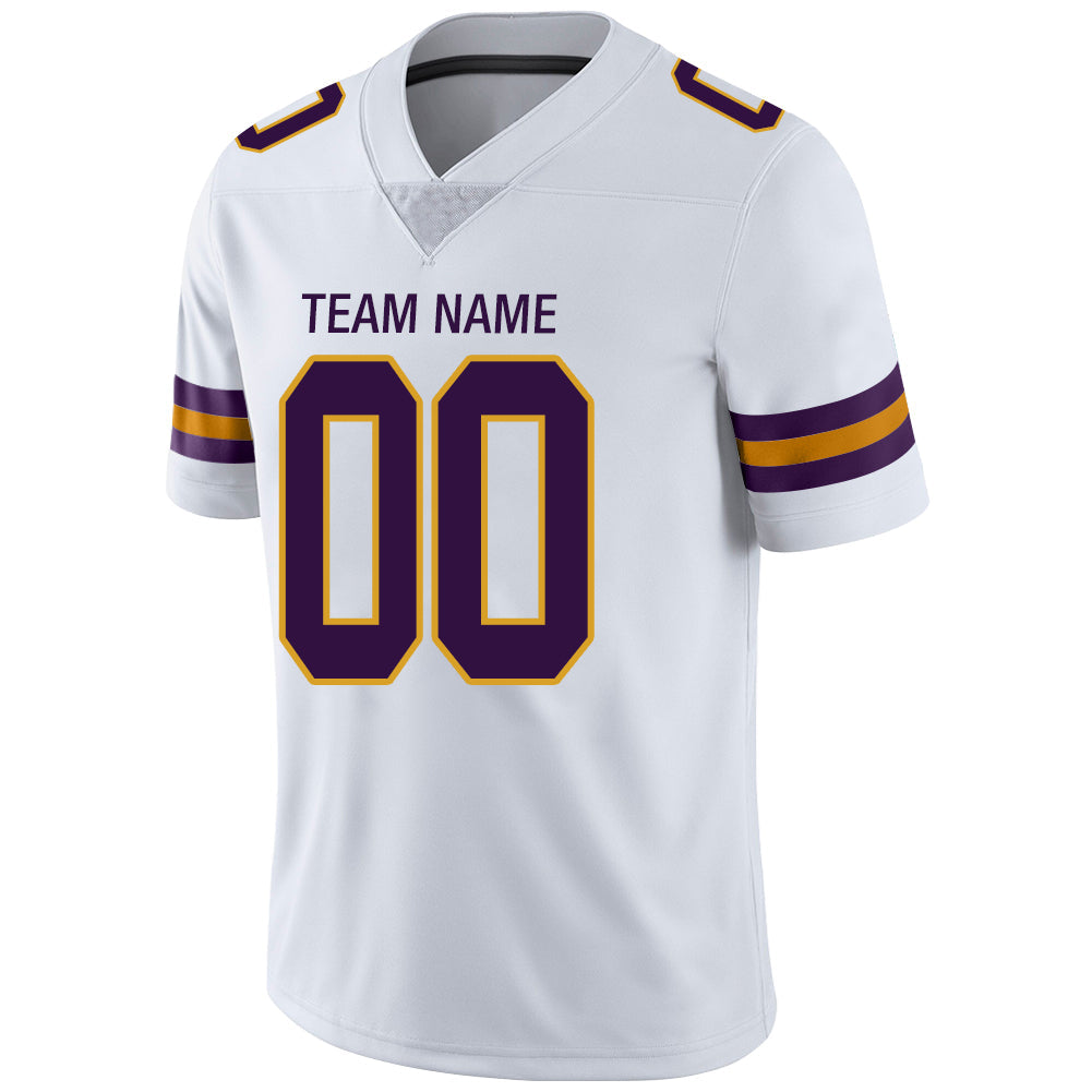 Custom White MIN Football Shirt Top