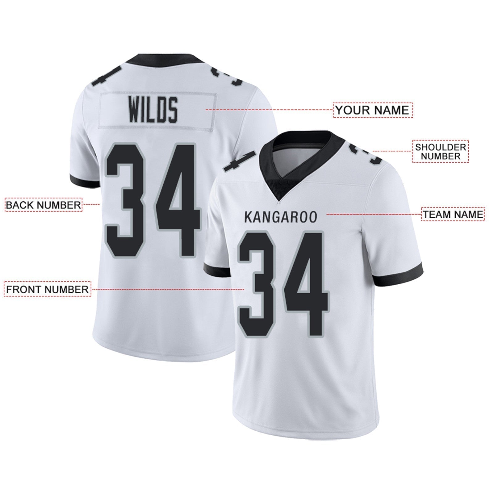 Custom Black LV Football Shirt Top
