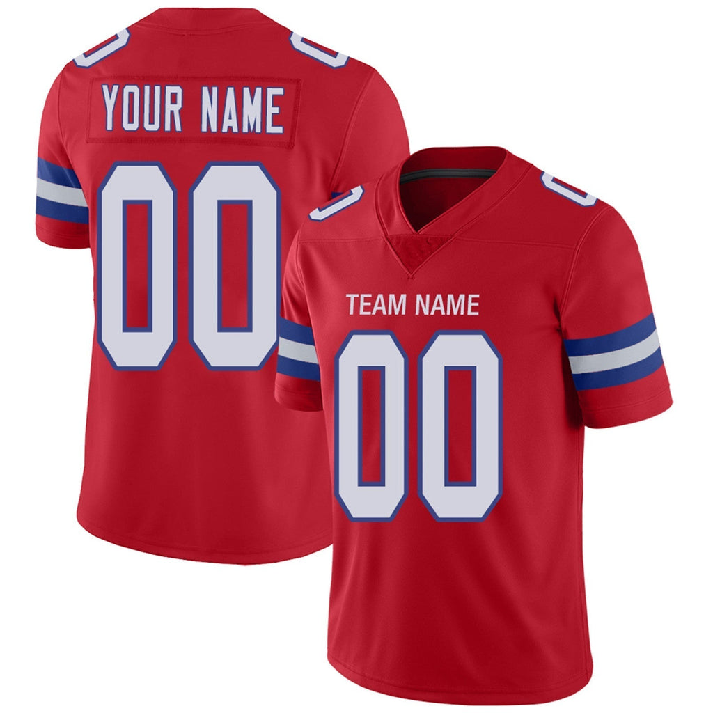 Custom Navy NE Football Shirt Top