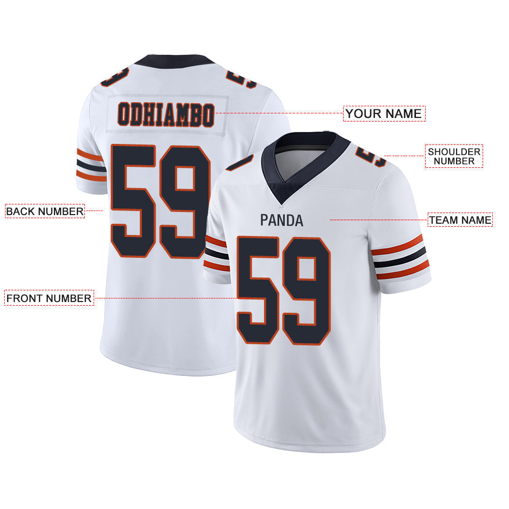 Custom White Football Shirt Top
