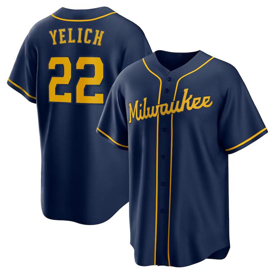 Custom #22 Navy MIL Baseball Shirt Top