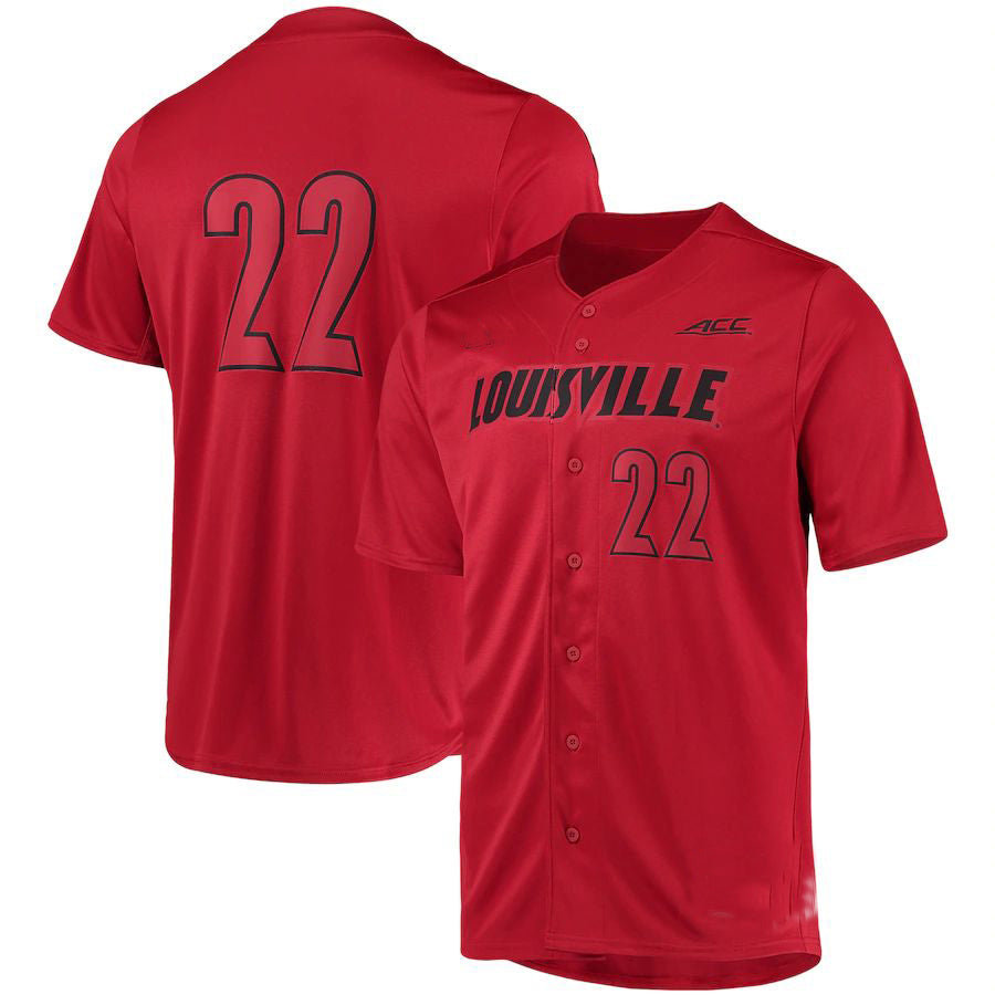 Custom #22 Red STL Baseball Shirt Top