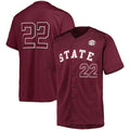 Custom #22 Maroon Baseball Shirt Top
