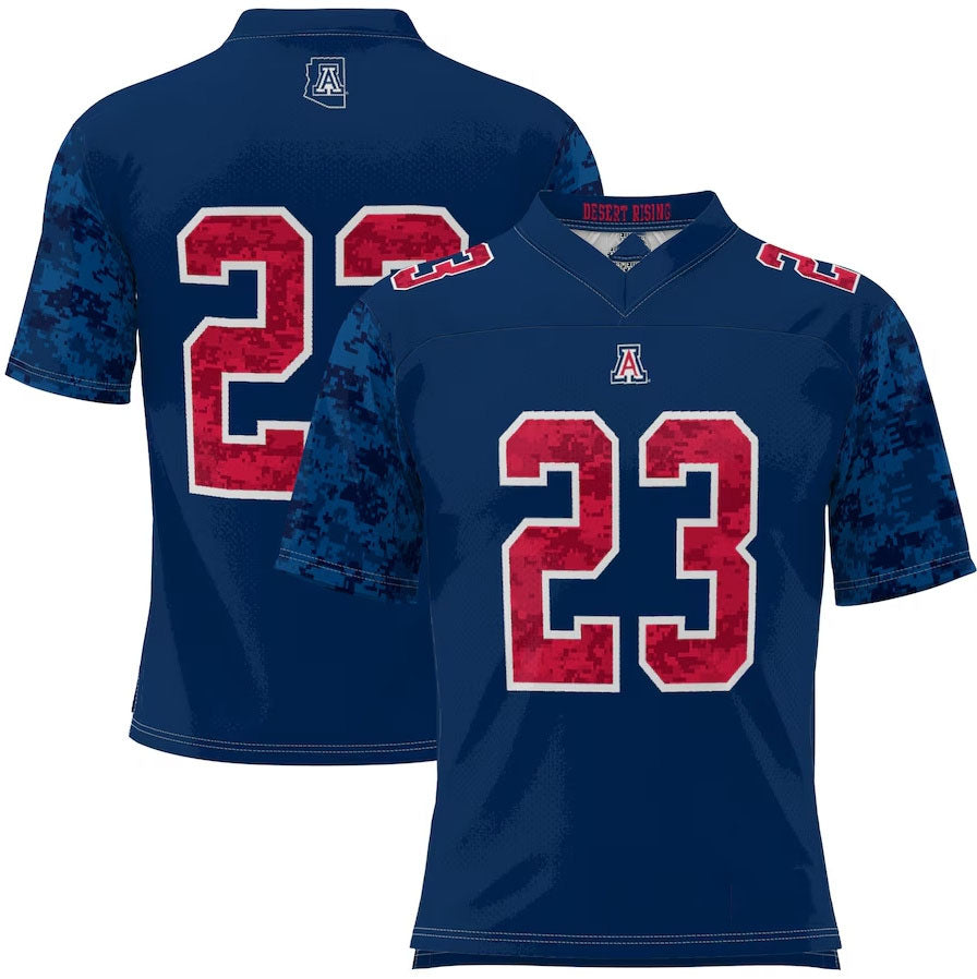 Custom #23 Navy Football Shirt Top