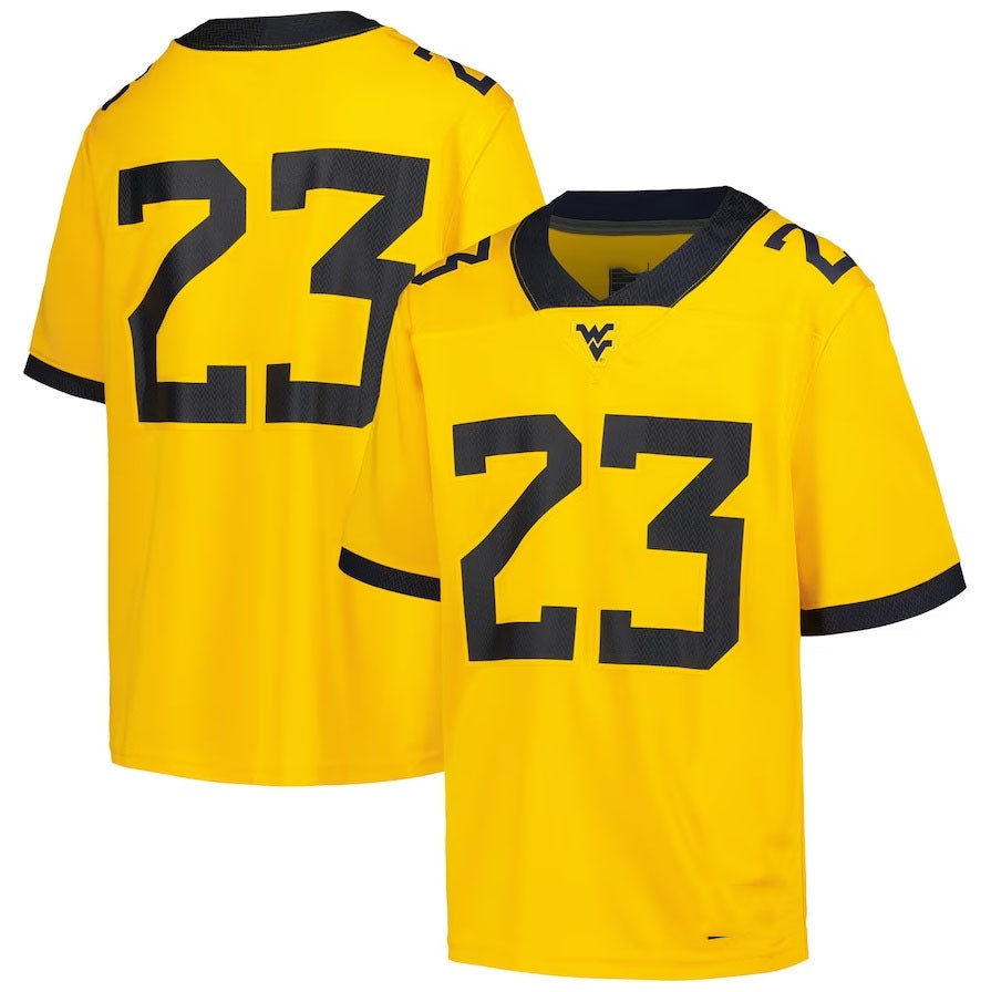 Custom #23 Gold Football Shirt Top
