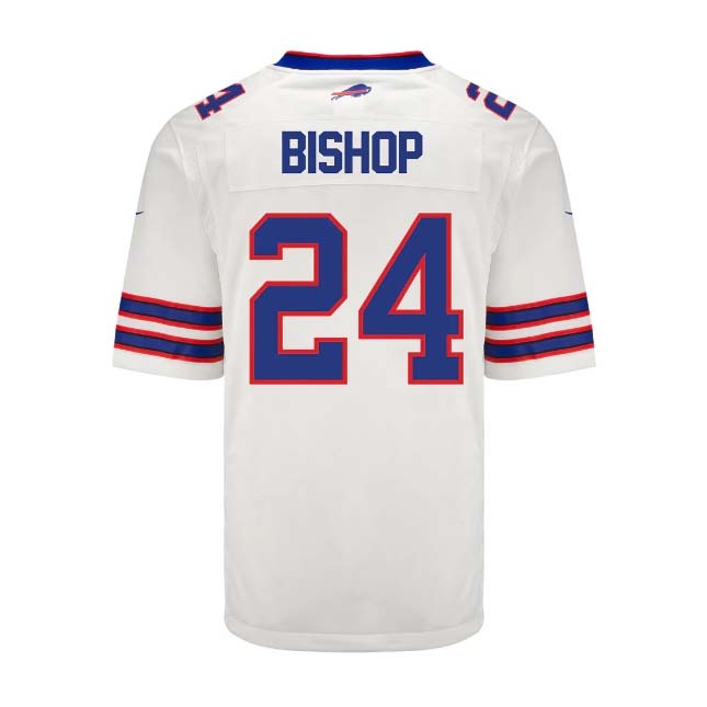 Custom #24 White BUF Football Shirt Top