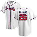 Custom #26 White ATL Baseball Shirt Top