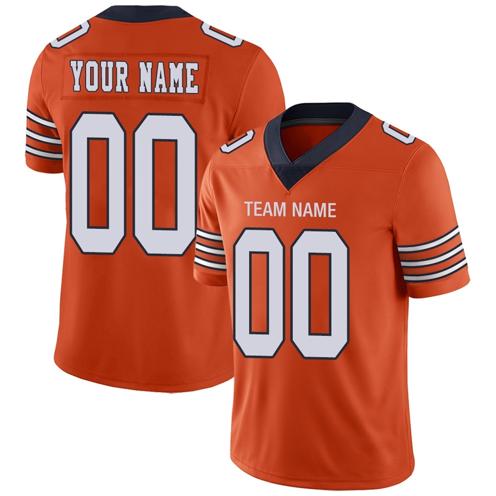 Custom Navy CHI Football Shirt Top